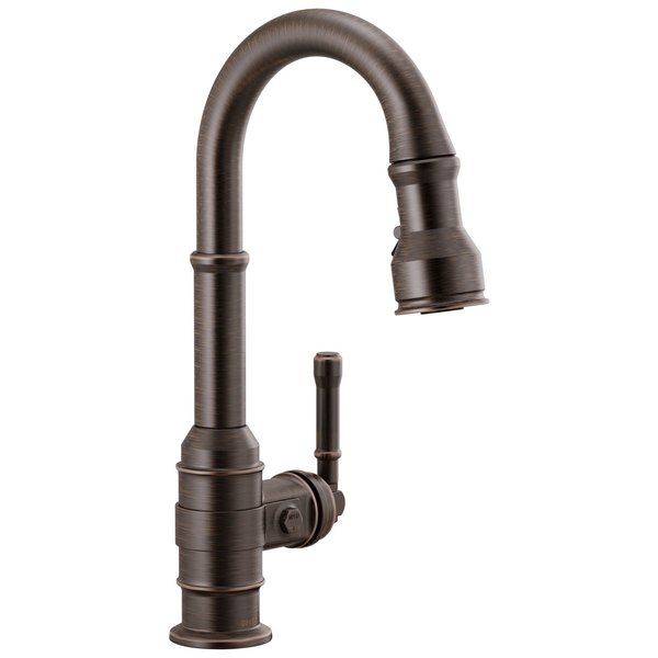 Delta Broderick Single Handle Pull-Down Bar/Prep Faucet 9990-RB-DST